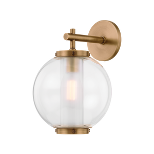 Marco Exterior Wall Sconce 9.5" shown from a second angle to highlight the arm curve and shade silhouette.