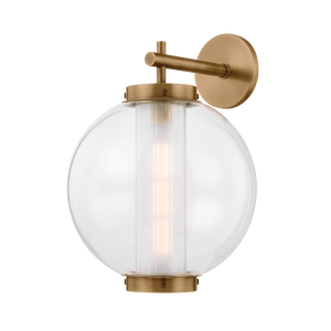 Marco Exterior Wall Sconce 13" shown from a second angle to highlight the arm curve and shade silhouette.