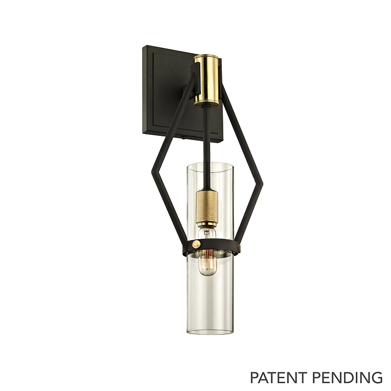 Raef Wall Sconce 7" x 16" — a Troy wall sconce for bathrooms, hallways, and living rooms at Laurie Yapp Home.
