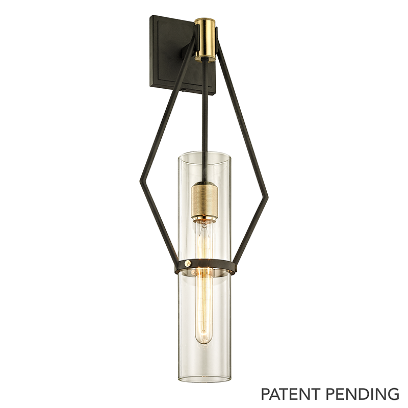 Raef Wall Sconce 9.5" — a Troy wall sconce for bathrooms, hallways, and living rooms at Laurie Yapp Home.