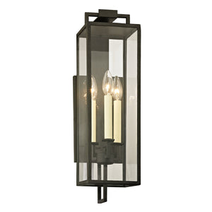 Beckham Exterior Wall Sconce 6" x 21.5" — a Troy wall sconce for bathrooms, hallways, and living rooms at Laurie Yapp Home.