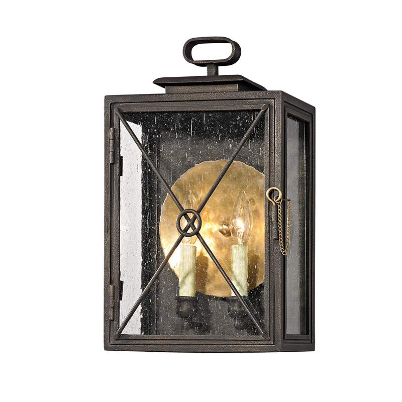Randolph Exterior Wall Sconce 10" — a Troy wall sconce for bathrooms, hallways, and living rooms at Laurie Yapp Home.