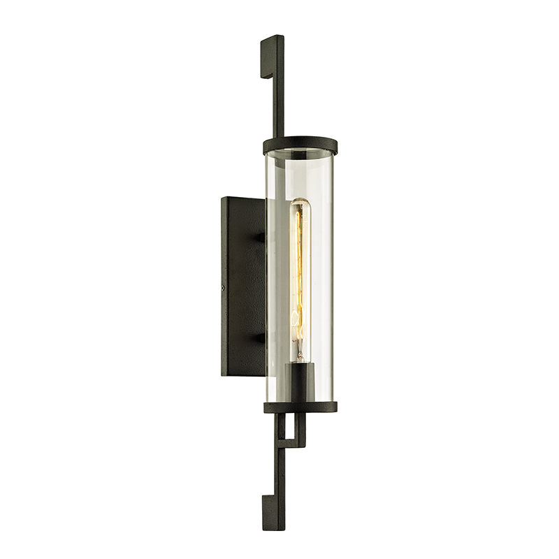 Park Slope Exterior Wall Sconce 4.5" x 26" — a Troy wall sconce for bathrooms, hallways, and living rooms at Laurie Yapp Home.