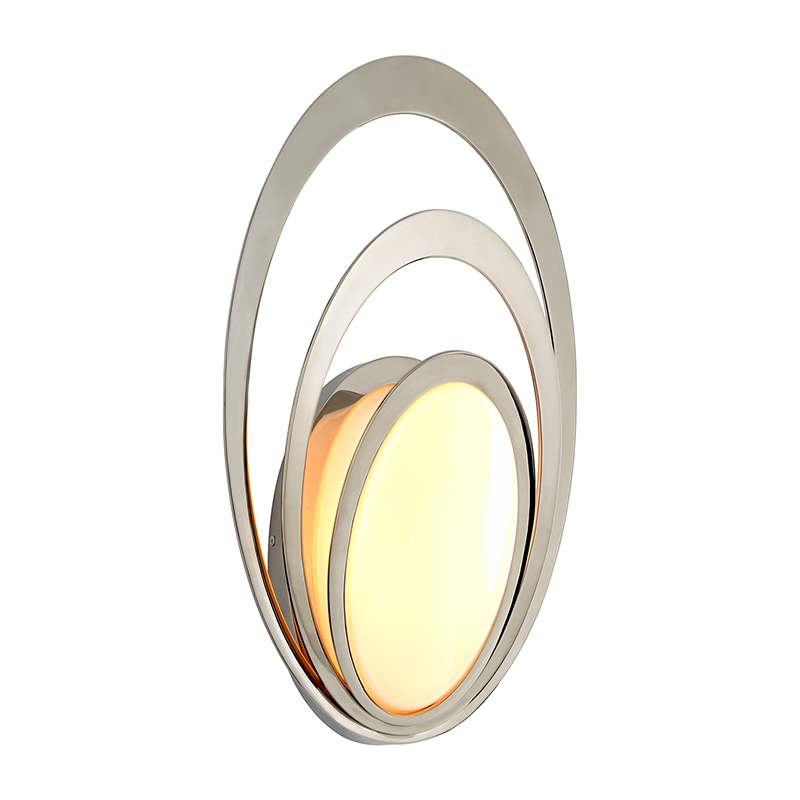 Stratus Wall Sconce 11.25" — a Troy wall sconce for bathrooms, hallways, and living rooms at Laurie Yapp Home.