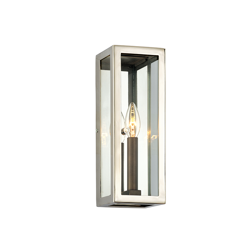 Morgan Exterior Wall Sconce 4.5" — a Troy wall sconce for bathrooms, hallways, and living rooms at Laurie Yapp Home.
