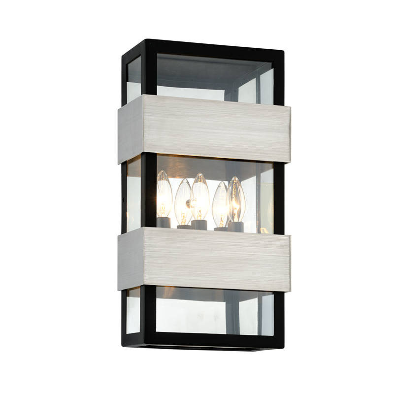 Dana Point Exterior Wall Sconce 9.75" — a Troy wall sconce for bathrooms, hallways, and living rooms at Laurie Yapp Home.