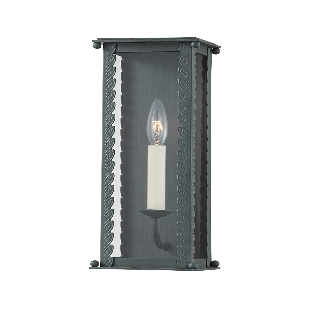 Zuma Exterior Wall Sconce 6.25" — a Troy wall sconce for bathrooms, hallways, and living rooms at Laurie Yapp Home.