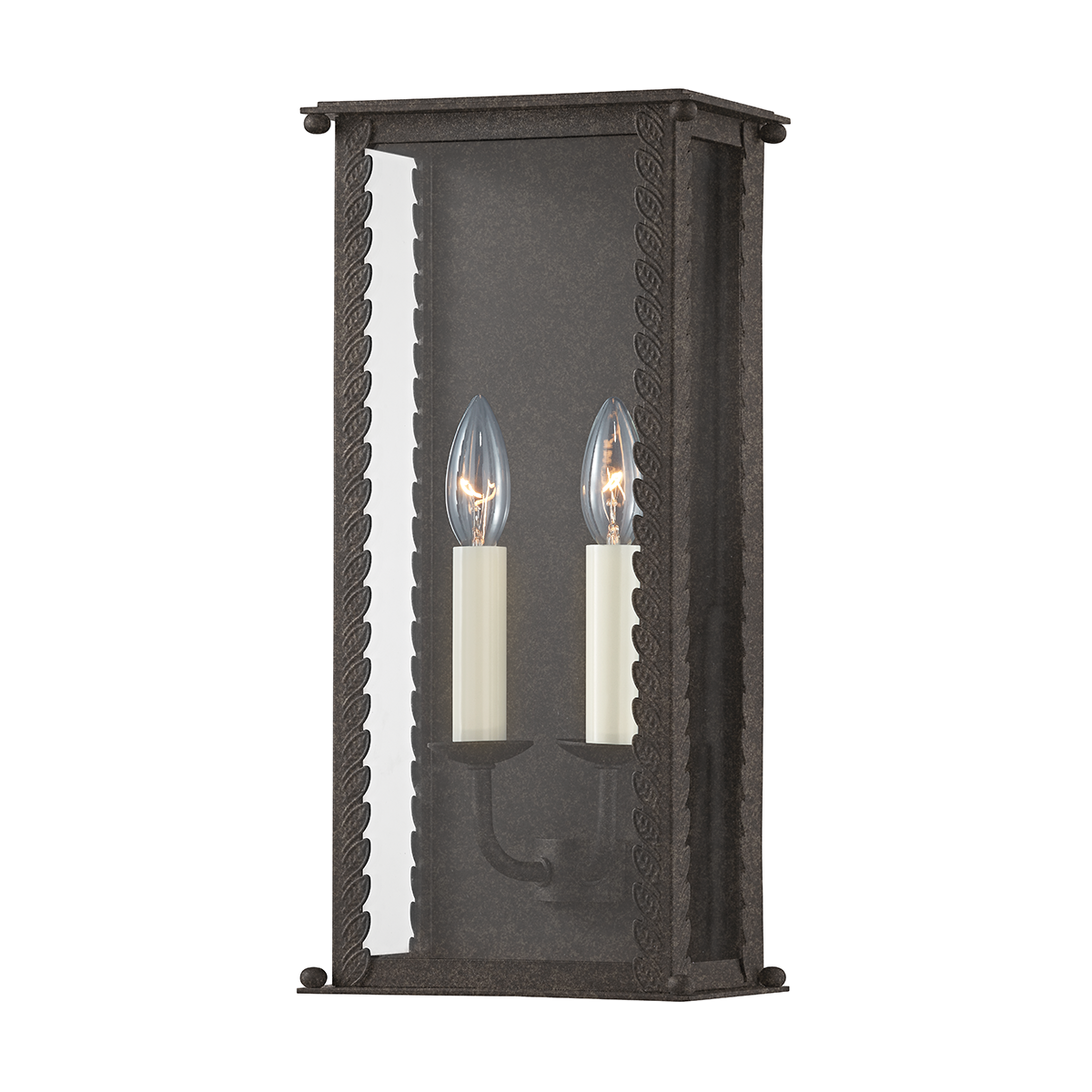 Zuma Exterior Wall Sconce 7.75" — a Troy wall sconce for bathrooms, hallways, and living rooms at Laurie Yapp Home.