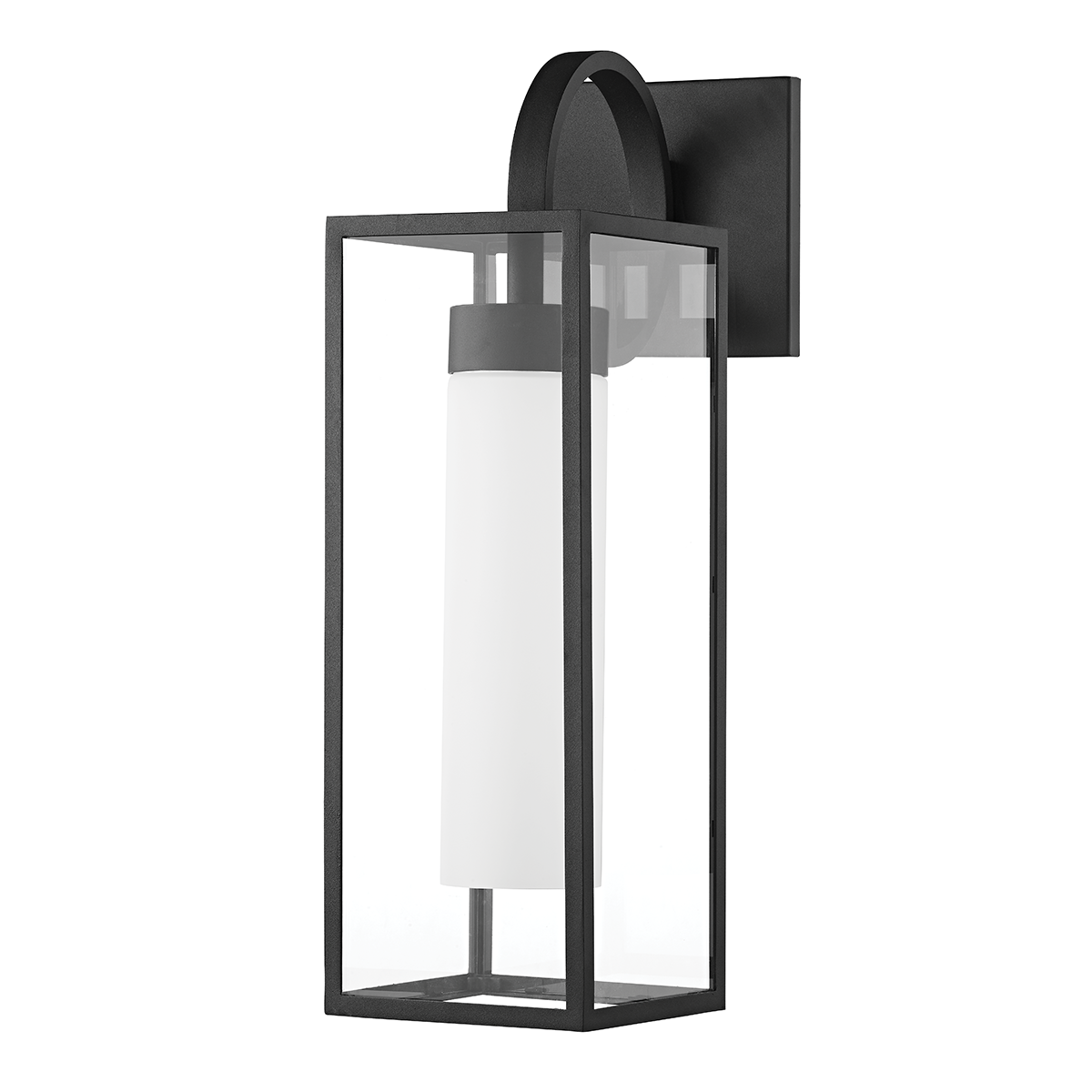 Pax Exterior Wall Sconce 7" — a Troy wall sconce for bathrooms, hallways, and living rooms at Laurie Yapp Home.