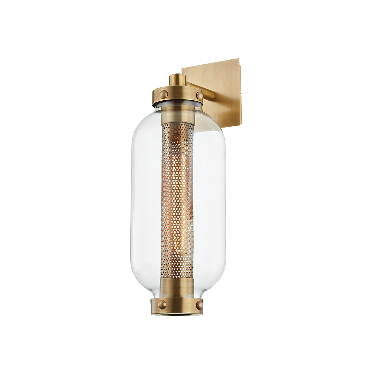 Atwater Exterior Wall Sconce 6.5" — a Troy wall sconce for bathrooms, hallways, and living rooms at Laurie Yapp Home.