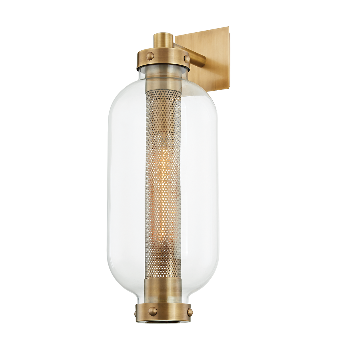 Atwater Exterior Wall Sconce 9.5" — a Troy wall sconce for bathrooms, hallways, and living rooms at Laurie Yapp Home.