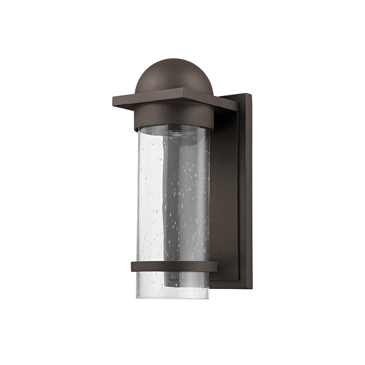 Nero Exterior Wall Sconce 5.25" x 12" — a Troy wall sconce for bathrooms, hallways, and living rooms at Laurie Yapp Home.