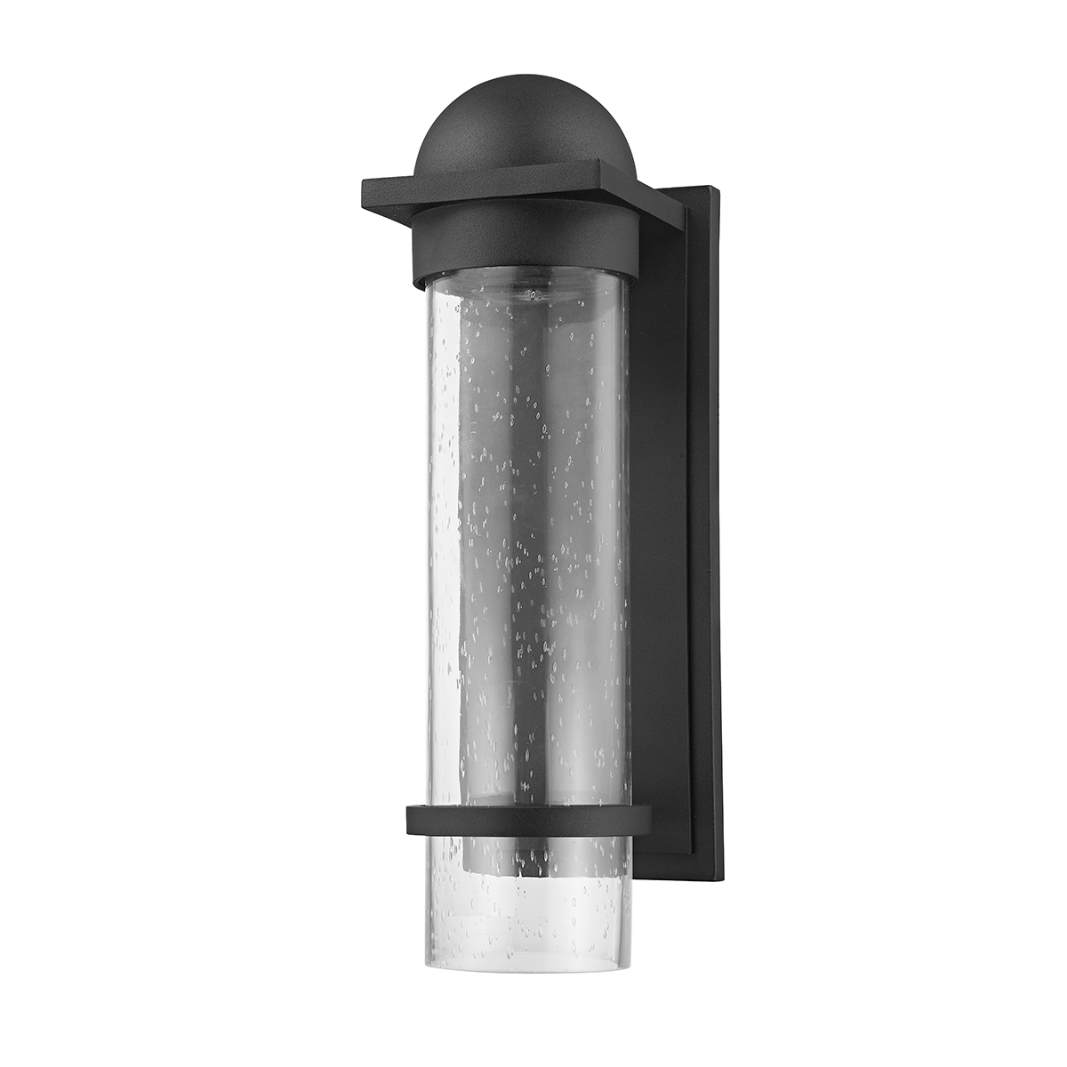 Nero Exterior Wall Sconce 5.25" x 15.5" — a Troy wall sconce for bathrooms, hallways, and living rooms at Laurie Yapp Home.