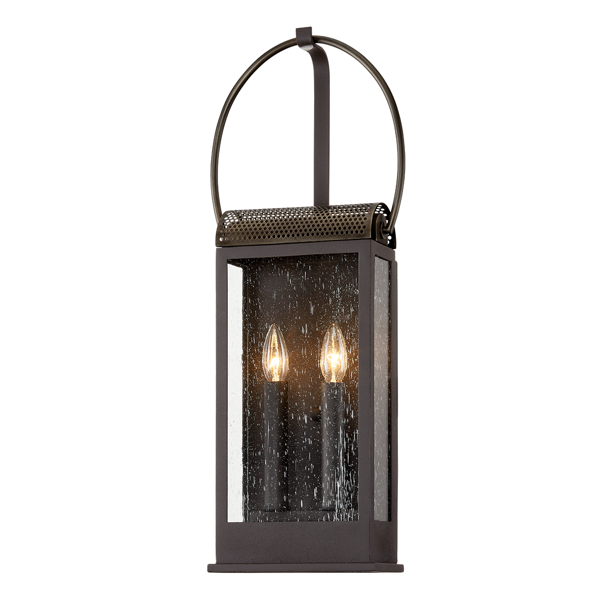 Holmes Exterior Wall Sconce 9.5" — a Troy wall sconce for bathrooms, hallways, and living rooms at Laurie Yapp Home.