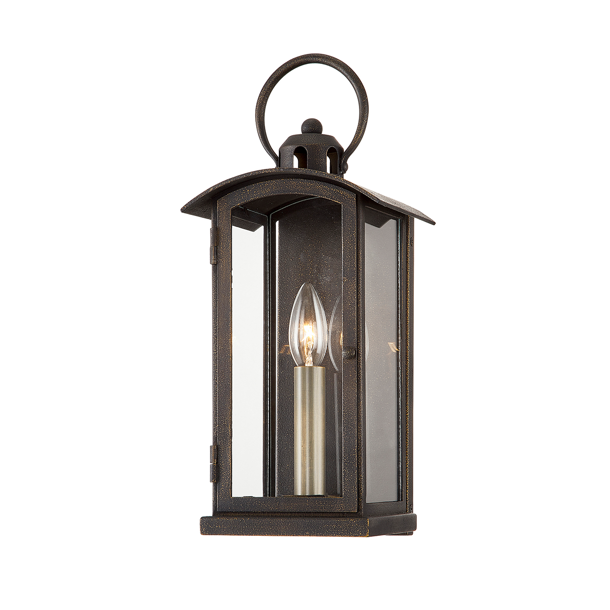 Chaplin Exterior Wall Sconce 6.5" — a Troy wall sconce for bathrooms, hallways, and living rooms at Laurie Yapp Home.