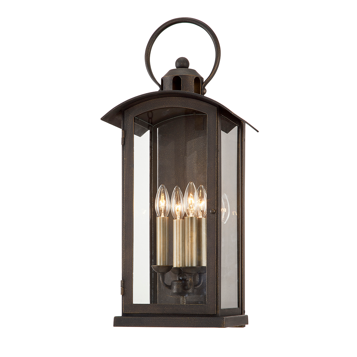 Chaplin Exterior Wall Sconce 11" — a Troy wall sconce for bathrooms, hallways, and living rooms at Laurie Yapp Home.