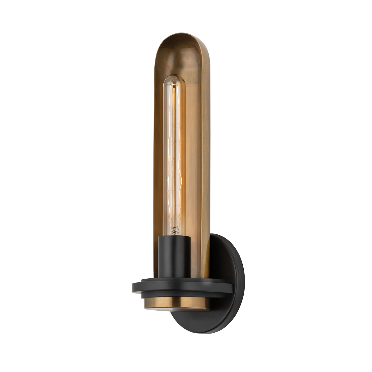 Tuscon Wall Sconce 5" x 15.25" — a Troy wall sconce for bathrooms, hallways, and living rooms at Laurie Yapp Home.