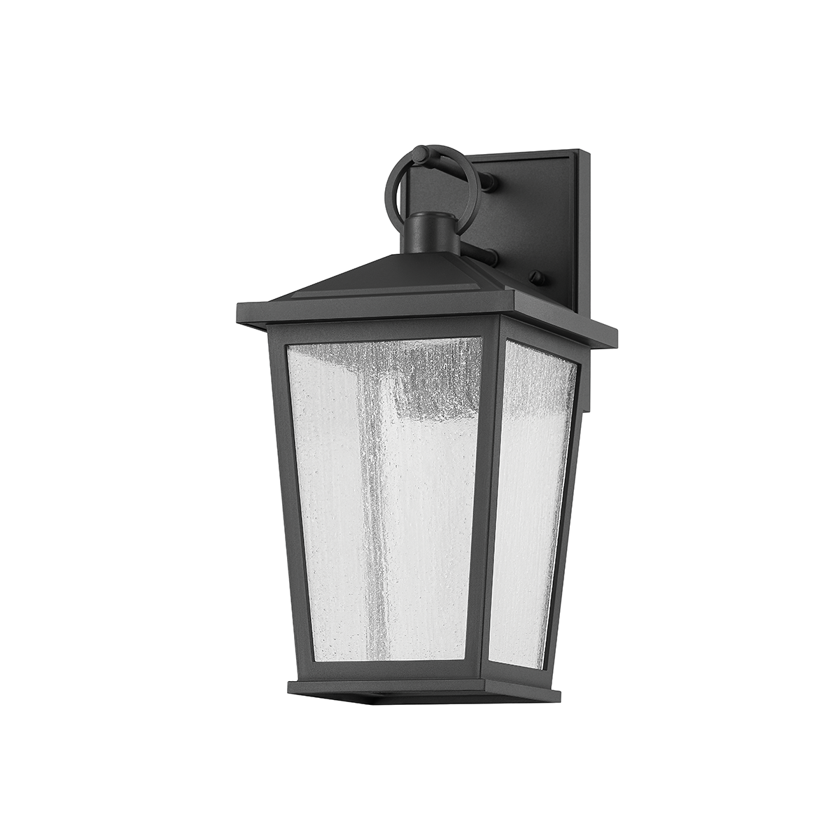 Soren Exterior Wall Sconce 7.5" x 14" — a Troy wall sconce for bathrooms, hallways, and living rooms at Laurie Yapp Home.