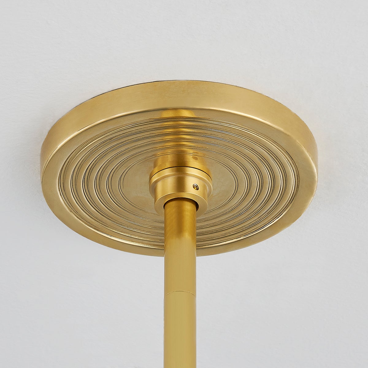 Barlow Lantern 11" in aged brass shown from the front to reveal the frame and glass panel detail.