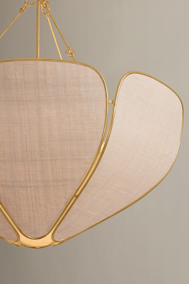 Close-up of the Bayville Pendant 31.75" showing the shade shape and metal detail.