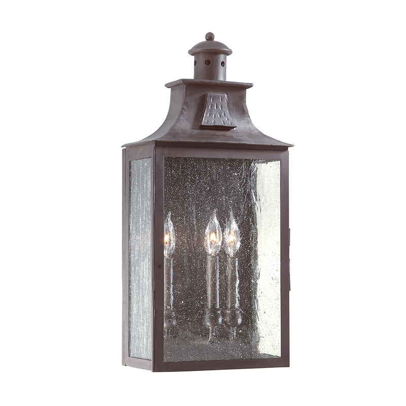 Newton Exterior Wall Sconce 11" x 23.75" — a Troy wall sconce for bathrooms, hallways, and living rooms at Laurie Yapp Home.