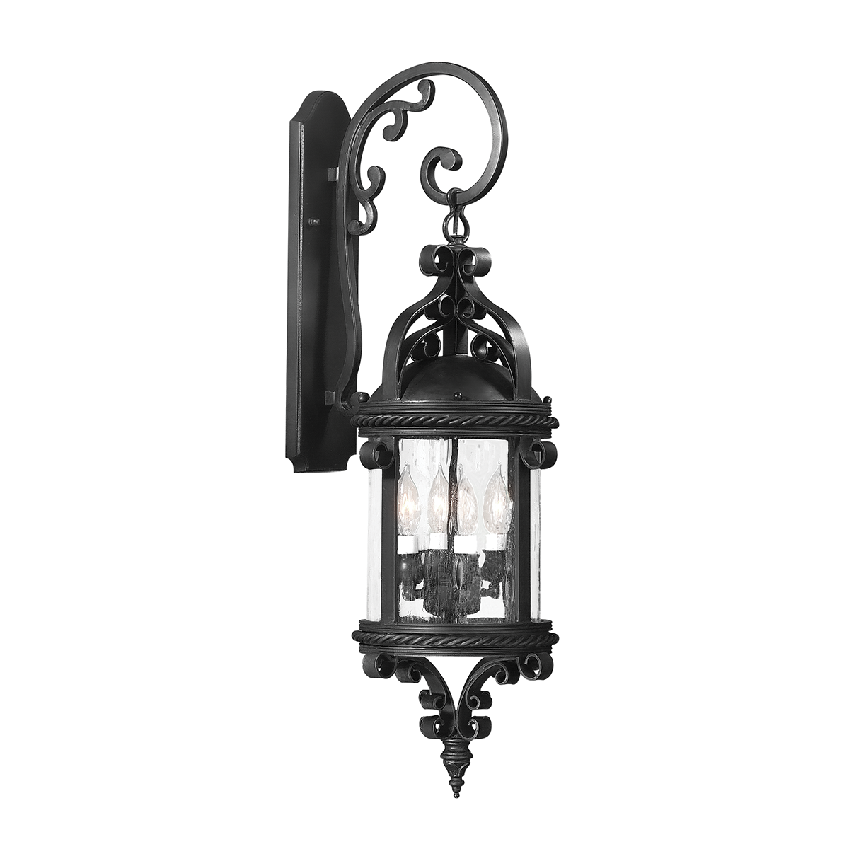 Pamplona Exterior Wall Sconce 10.25" — a Troy wall sconce for bathrooms, hallways, and living rooms at Laurie Yapp Home.