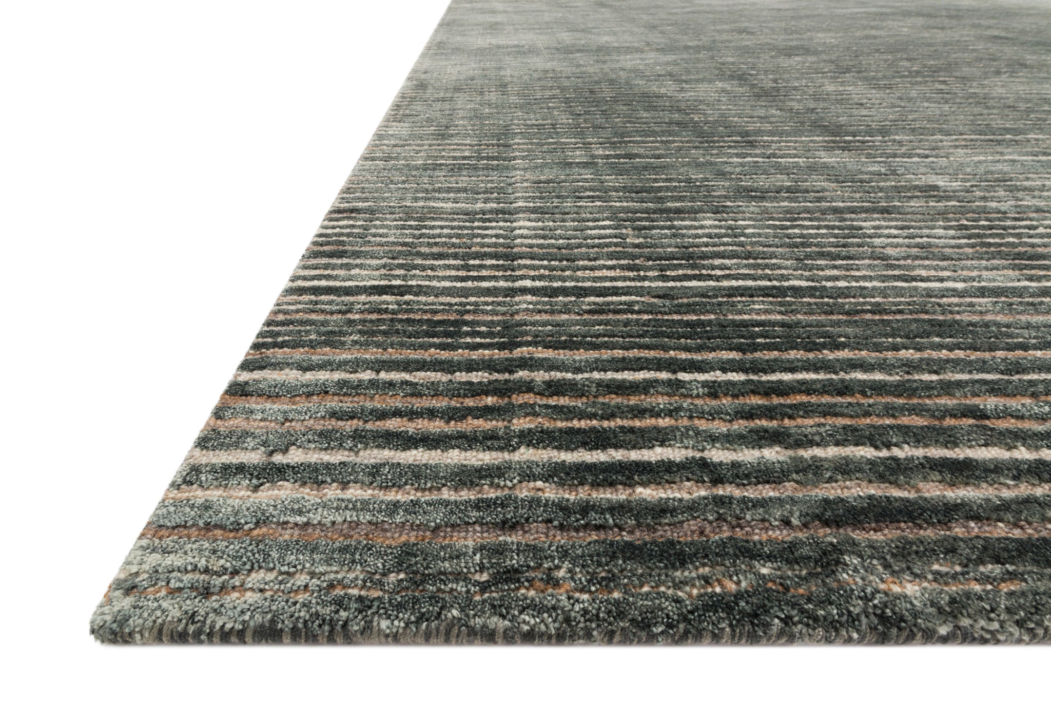 Side view of the Bellamy Lagoon rug.