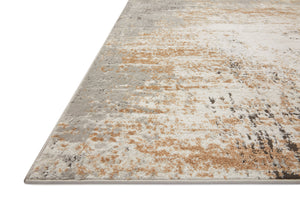 Side view of the Bianca Stone / Gold rug.