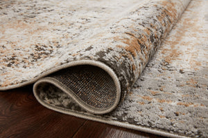 Close-up detail of the Bianca Stone / Gold showing its pile and weave.