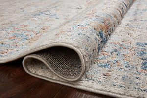 Close-up detail of the Bianca Stone / Multi showing its pile and weave.