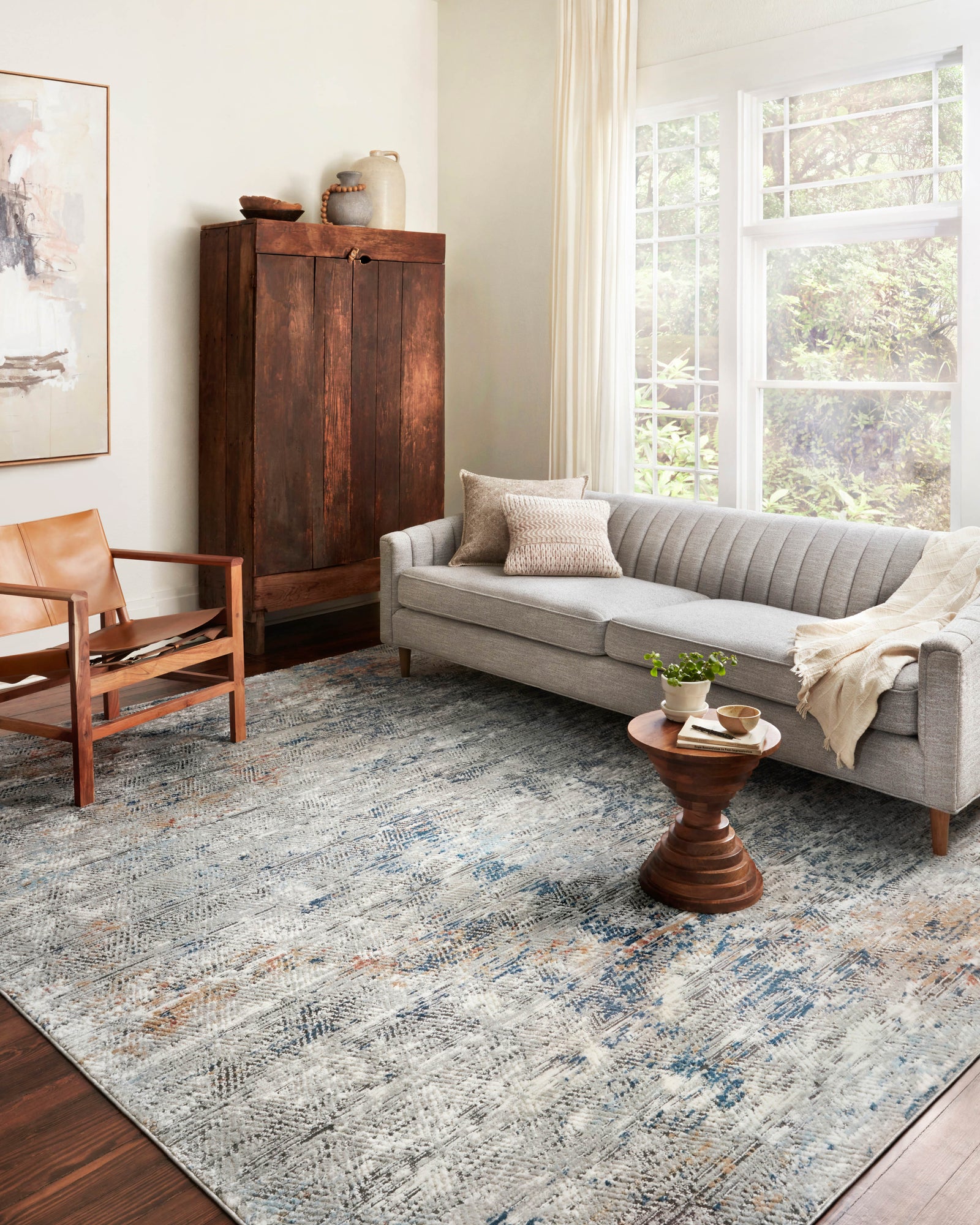 Bianca Grey / Multi — a Loloi rug at Laurie Yapp Home.