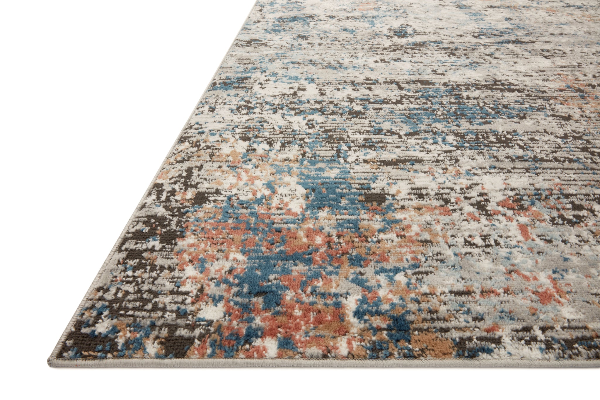 Side view of the Bianca Granite / Multi rug.