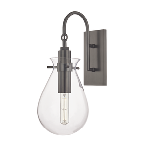 Ivy Wall Sconce in bronze shown from a second angle to highlight the arm curve and shade silhouette.