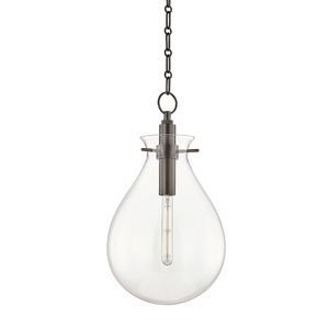 Ivy Pendant 12.5" in bronze shown from a second angle to highlight the shade shape and metal detail.