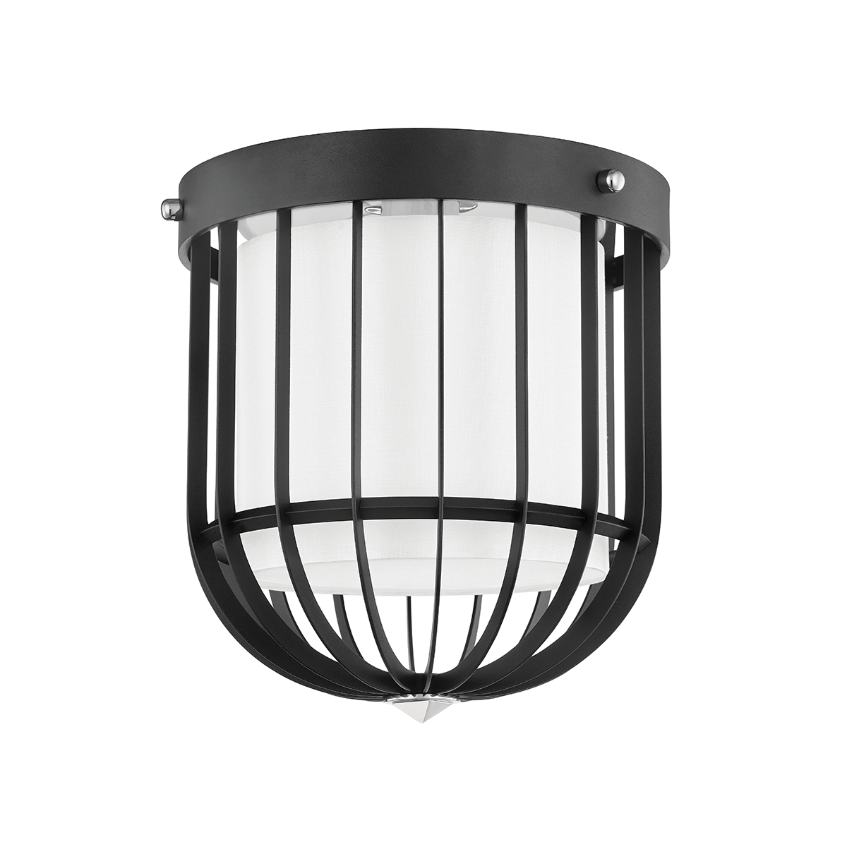 Landon Flush Mount in polished nickel — a Hudson Valley flush mount for hallways, bedrooms, and entryways at Laurie Yapp Home.