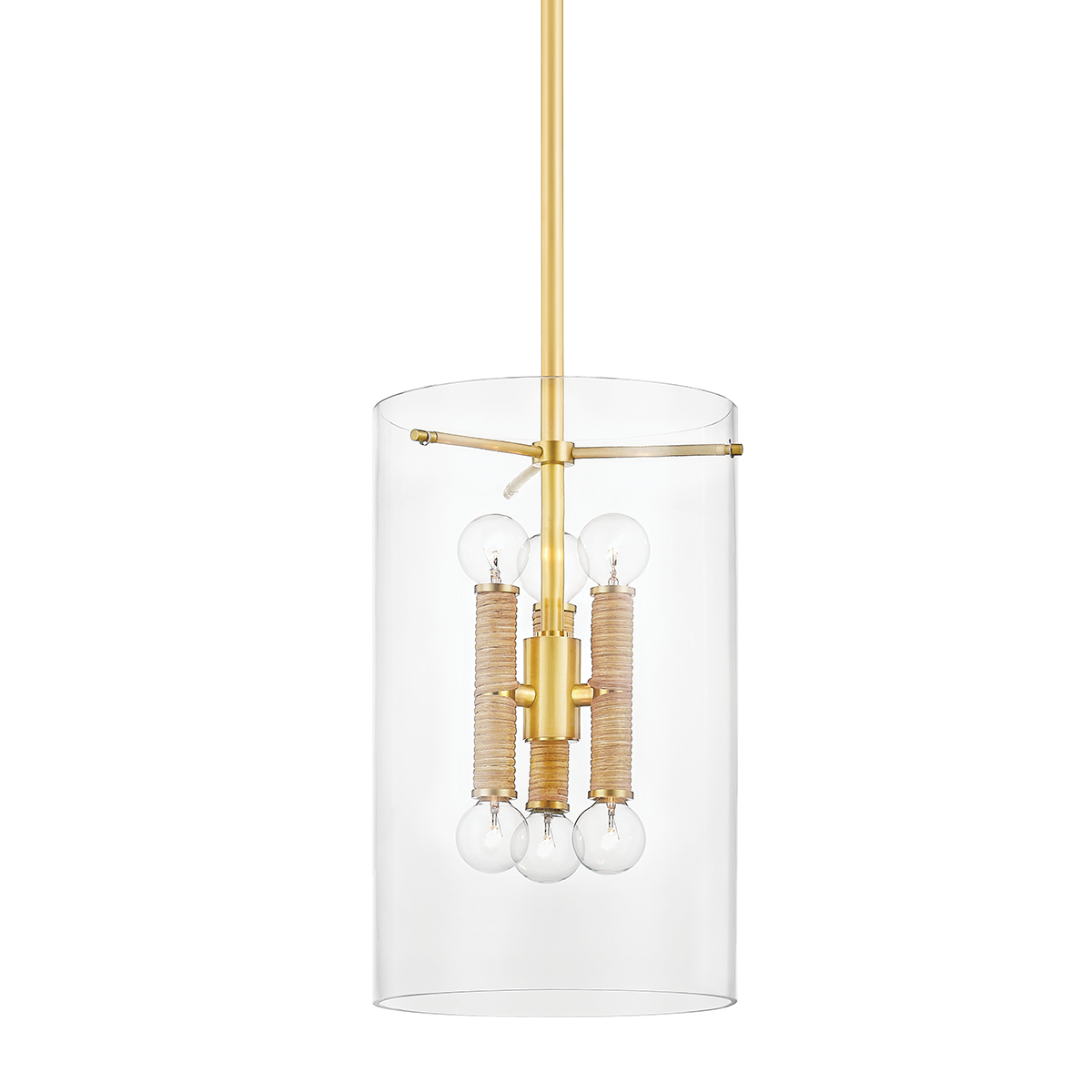 Barlow Lantern 11" in aged brass — a Hudson Valley lantern for entries, foyers, and covered porches at Laurie Yapp Home.
