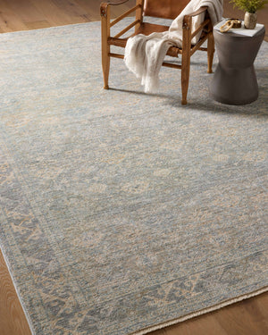 Blake Sky / Beige shown from a different angle to reveal its pattern.