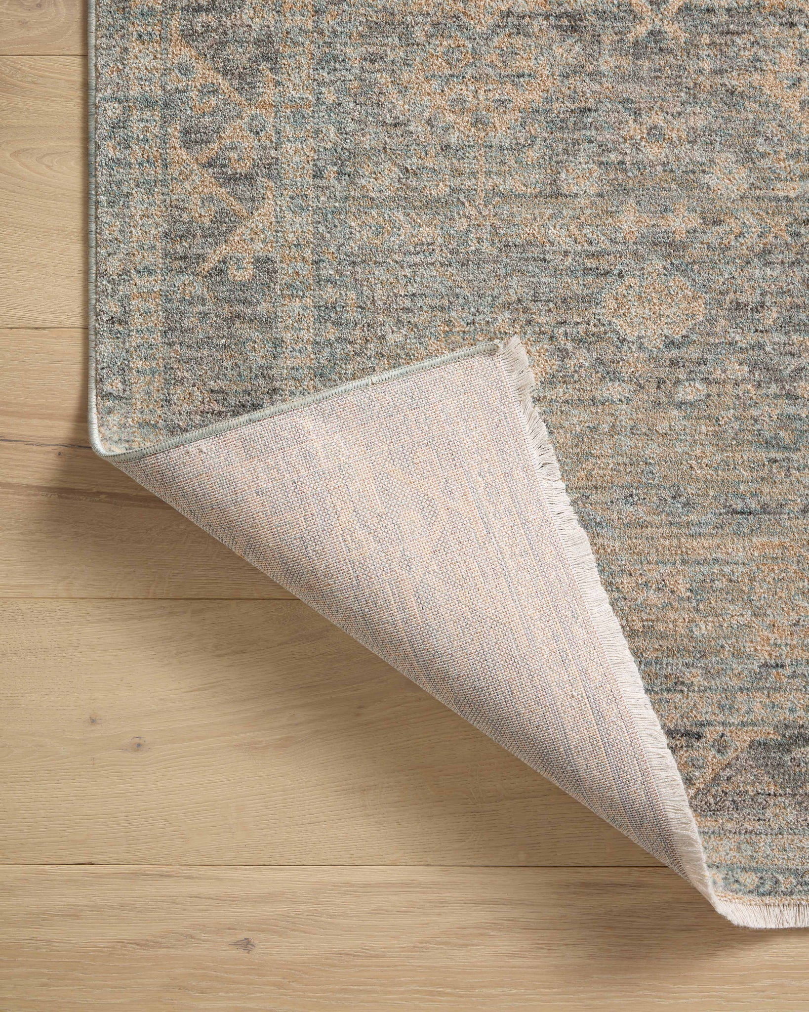 Blake Sky / Beige shown from a different angle to reveal its pattern.