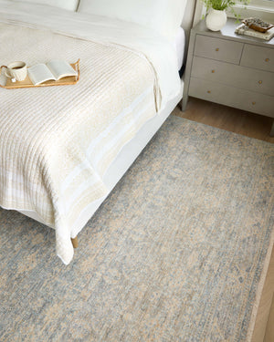 Blake Sky / Beige shown from a different angle to reveal its pattern.