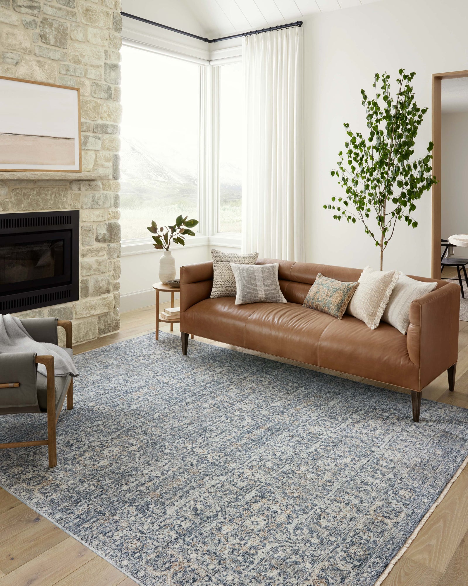 Blake Denim / Taupe — a Loloi rug at Laurie Yapp Home.