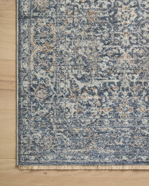 Blake Denim / Taupe shown from a different angle to reveal its pattern.