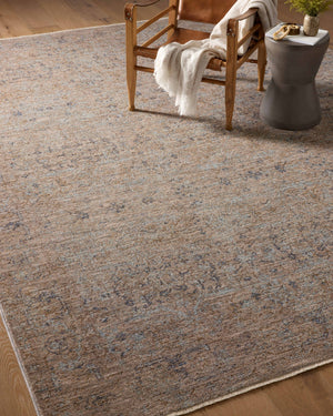 Blake Taupe / Blue shown from a different angle to reveal its pattern.