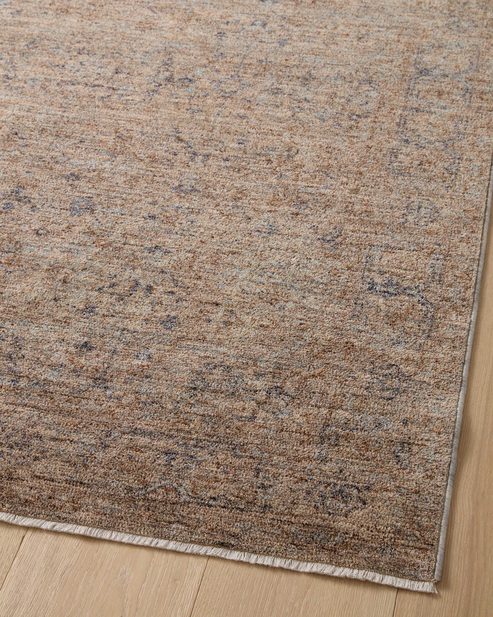 Blake Taupe / Blue shown from a different angle to reveal its pattern.