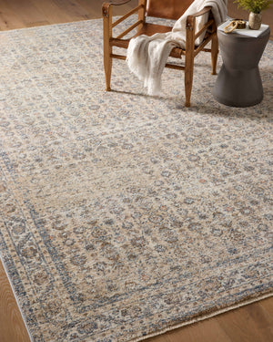 Blake Beige / Denim shown from a different angle to reveal its pattern.
