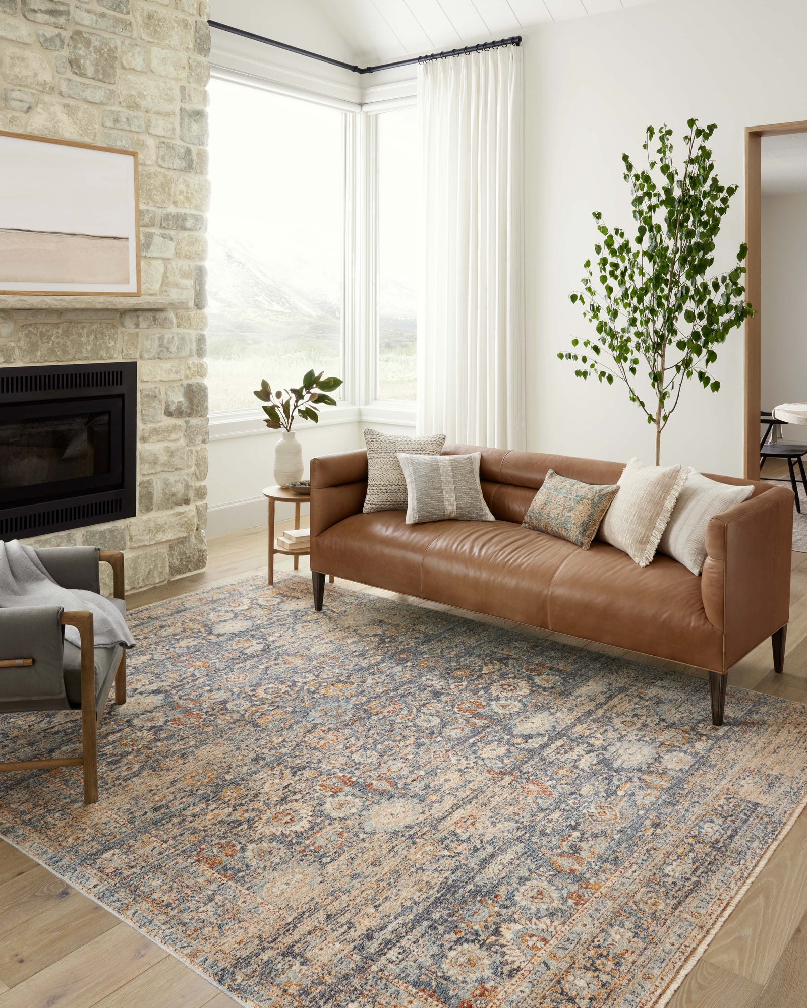 Blake Navy / Multi — a Loloi rug at Laurie Yapp Home.
