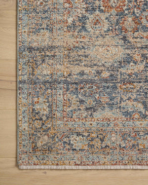 Blake Navy / Multi shown from a different angle to reveal its pattern.
