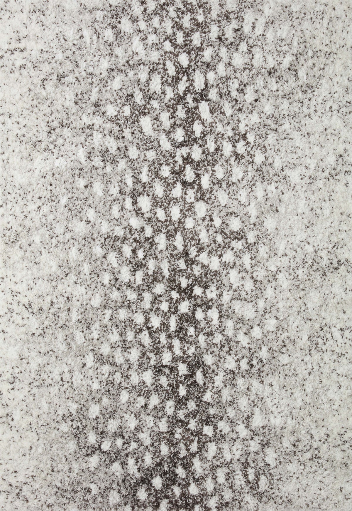 Bliss Shag Grey / White (Pattern 1) — a Loloi rug at Laurie Yapp Home.