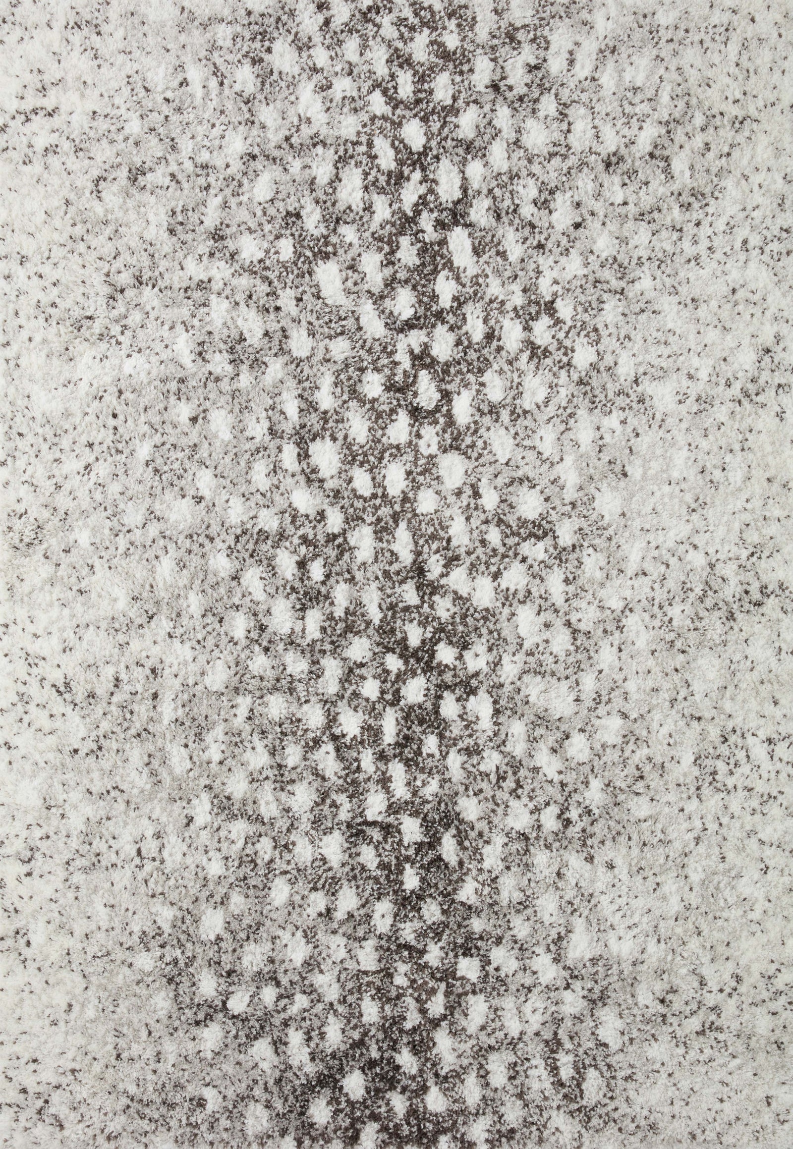 Bliss Shag Grey / White (Pattern 1) — a Loloi rug at Laurie Yapp Home.