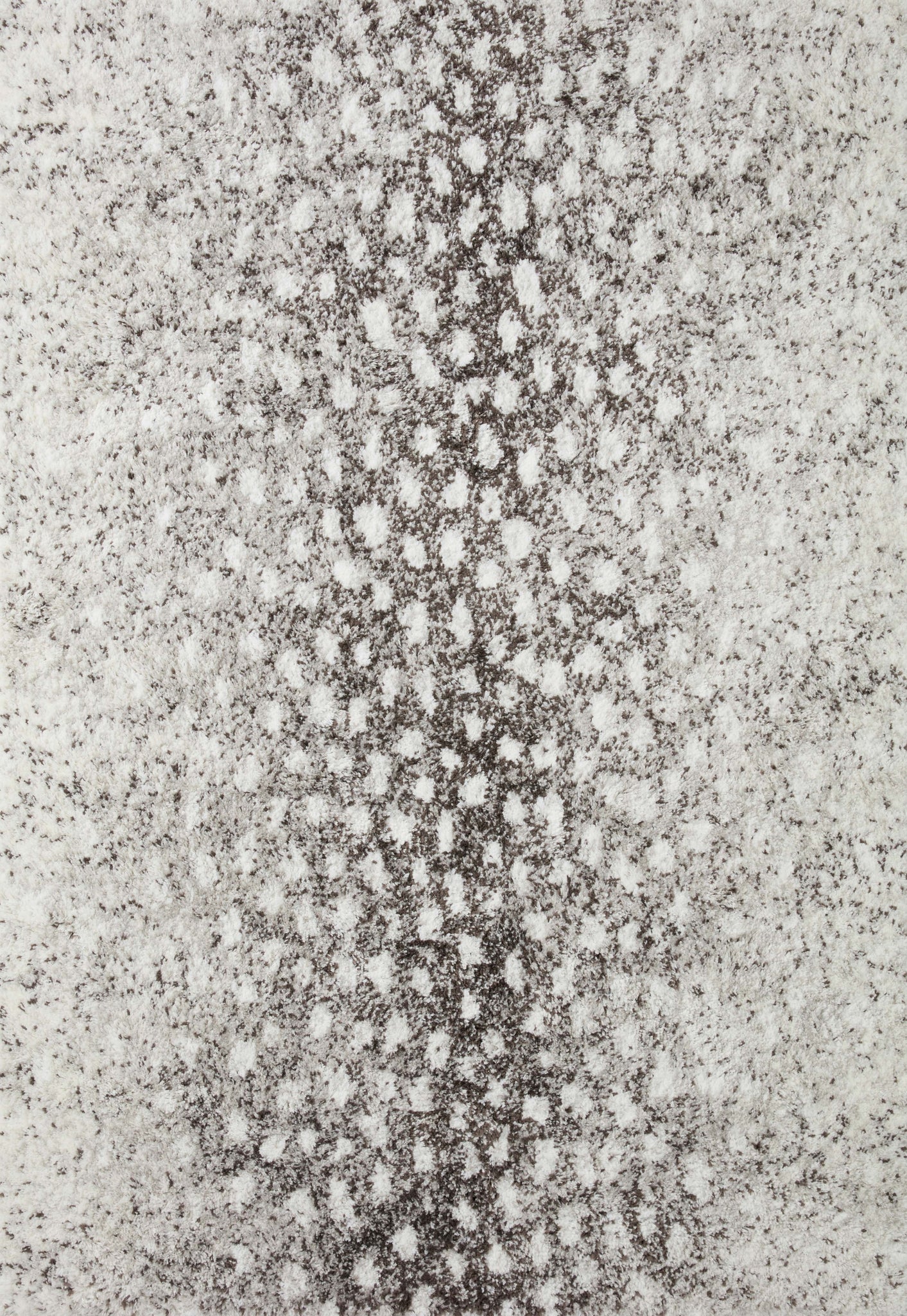 Bliss Shag Grey / White (Pattern 1) — a Loloi rug at Laurie Yapp Home.