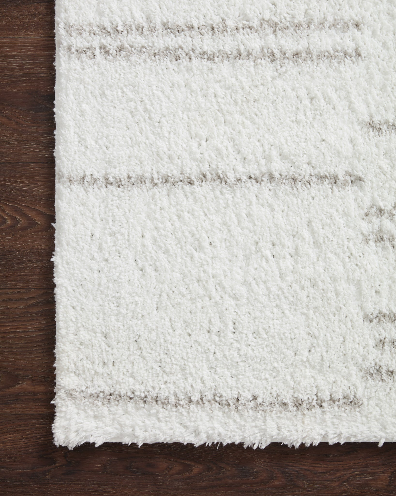 Bliss Shag White / Grey styled in a living room at Laurie Yapp Home.
